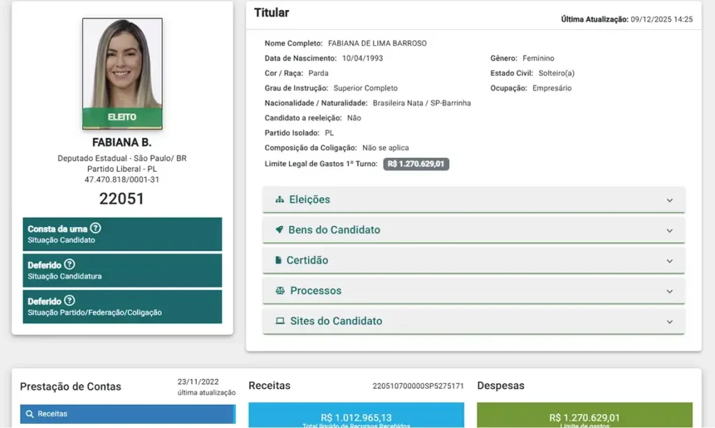 Deputada que fez blackface se declarou parda em eleição passada