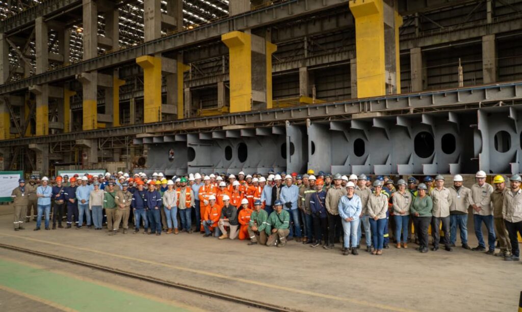 Estaleiro gaúcho inicia construção de navios para a Transpetro